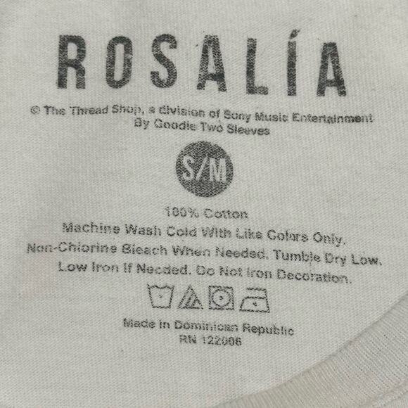 Oversized Rosalia Graphic Tee | White | S/M - Picture 5 of 9